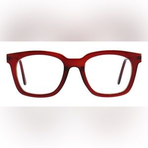NEW PEEPERS READING GLASSES +2.50 MODERN METAL - DARK RED NEW WITH TAGS
